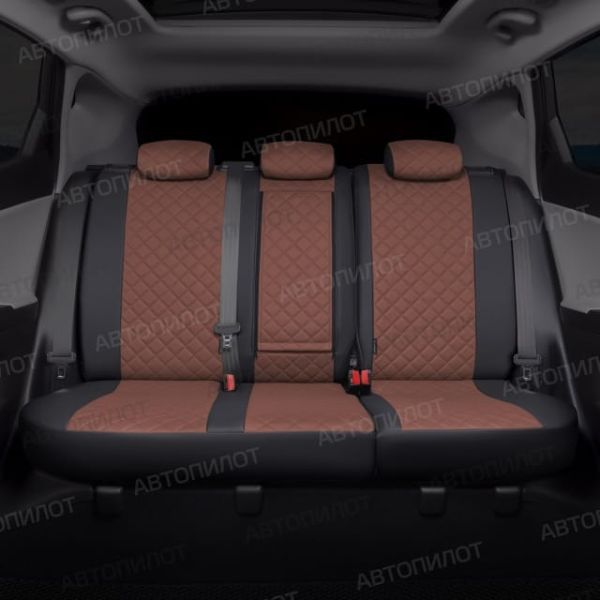 Чехлы Автопилот Экокожа Ромб на Москвич 3 (2022+)