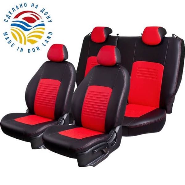 Чехлы Экокожа Турин Классик на Daewoo Lanos